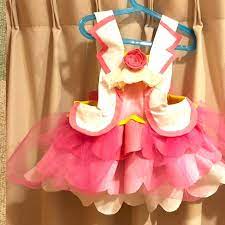 100均材料でプリキュア ヒーリングっど プリキュアのキュアグレース風衣装を手作りしてみた きんいろびより 手作りコスチューム プリキュア 衣装 衣装 手作り