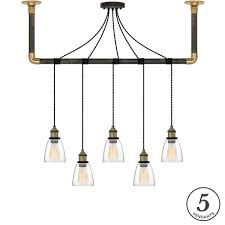 Black And Antique Brass Pendant Light Glass Shade Pendant Light Wrap Chandelier With Images Glass Shade Pendant Light Glass Shades Pendant Light