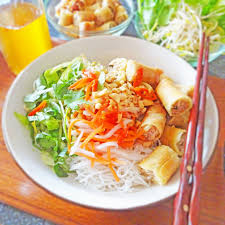 Bun Cha Gio Spring Roll Noodle Bowls Scruff Steph Recipe Appetizer Recipes Spring Rolls Food