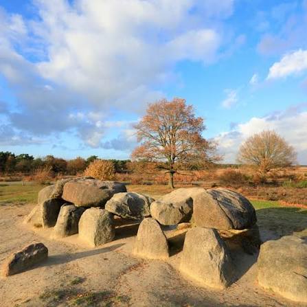 Hunebedden in de omgeving van de Weerribben