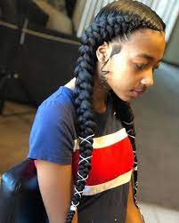 Voiceofhair On Instagram These Feed In Braids Are So Neat Amazing Work By Jad Two Braid Hairstyles New Braided Hairstyles Feed In Braids Hairstyles