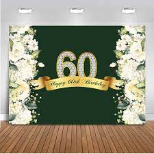 When you buy custom backdrops for birthdays, you can expect excellent affordability. Happy 60th Birthday Backdrop For Photography Spring Flower Green Grass Photo Background Studio 60th Theme Parties 413 Background Aliexpress