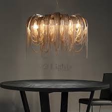 Luxury Tassel Large Pendant Lighting Fixtures For Villa