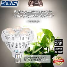 Mosthink led plant grow light strips, full spectrum grow light for indoor plants with auto on & off timer,10 dimmable levels, 36w sunlike grow lamp for seedlings hydroponics,3 pack (16 inches). Sansi 24w Led Grow Light Bulb Full Spectrum 24w Daylight For Indoor Garden Houseplants Shopee Malaysia