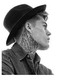One of those is neck tattoos, considered by some as one of the more niche tattoo . Edu Garcia Shoots Stephen James For A Denim Story In Men S Health Spain Neck Tattoo For Guys Badass Tattoos For Men Tattoo Neck Men
