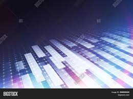 Blue Glowing Bar Chart Image Photo Free Trial Bigstock