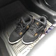 Jordan 4s Black And Gold Jordan Shoes Jordans 4s Color Black Gold Size 9 5 Jordans For Men Jordans Black