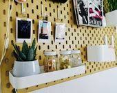 How To Use Your Ikea Skadis Pegboard As Decoration How To Use Your Ikea Skadis Pegboard As Decoration This Image Has Get In 2020 Lochwande Dekor Ikea Ideen