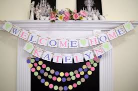 Welcome to party decorations jaipur. Use Paper Garlands To Make Lovely Welcome Home Flag Banners These Paper Garlands Are Great Welc Welcome Home Banners Welcome Home Parties Welcome Home Posters