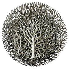 Outdoor Wall Art That Amazes This Layered Tree Of Life Is All Handmade In Haiti Metal Wall Art Decor Metal Tree Wall Art Metal Tree