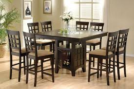 Clanton Cappuccino Counter Height Dining Table Counter Height Dining Table Set Square Dining Tables Kitchen Table With Storage