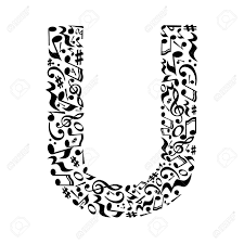 For commercial use?well you're in luck, because here they come. U Letter Made Of Musical Notes On White Background Alphabet Royalty Free Cliparts Vectors And Stock Illustration Image 57431653