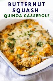 Butternut Squash Quinoa Casserole Recipe Vegetarian Thanksgiving Recipes Recipes Food
