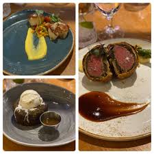 Gordon Ramsay Tasting Menu Caesars Palace Scallops Beef Wellington And Sticky Toffee Pudding Food Meal Foods Food Sticky Toffee Pudding Beef Wellington