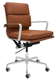 soho eames style soft pad management chair brown laura modern office chair leather office chair office chair design