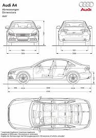 2008 Audi A4 Blueprint Dimensions Audi A1 Audi Audi R8 Spyder