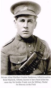 Sanderson, Allan E. G. WW1 KIA