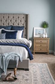 Coral reef prints custom frame with silver gold touches. Our California Coastal Bedroom Makeover Is Full Of Soothing Blue And Whites And Coastal Touches Coastal Bedrooms Bedroom Makeover Coastal Master Bedroom