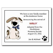 Puppy Dog Adoption Announcement Postcard Dog Adoption Announcement Dog Adoption Adoption