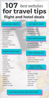 107 Best Websites For Travel Hacks Travel Tips Budget Travel Tips Travel Deals