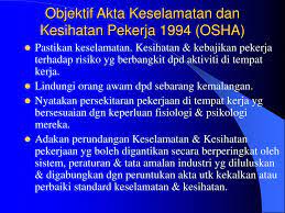 Antara masalah yang dihadapi oleh profesional osh ialah kegagalan shc untuk berfungsi dan bekerjasama. Ppt 3 6 Akta Keselamatan Dan Kesihatan Pekerjaan 1994 Osha Powerpoint Presentation Id 5123354