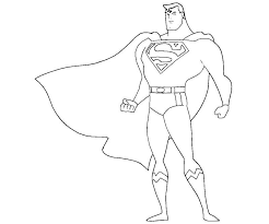 Printable easy superman coloring page. Superman Drawings Coloring Home