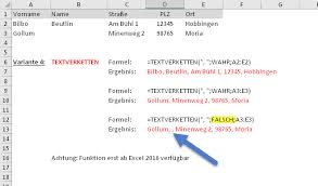 Maybe you would like to learn more about one of these? 4 Wege In Excel Um Texte Zu Verketten Der Tabellenexperte
