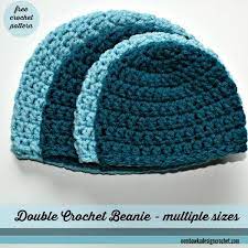 Simple Double Crochet Hat Pattern Crochet Beanie Pattern Crochet Hats Easy Crochet Hat
