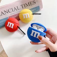For Airpods 2 Case Silicone Cute 3d Chocolate Beans Earphone Case Cheap Phone Case In 2020 Airpod Case Earphone Case Cute Ipod Cases