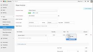 Creating Your First Invoice With Zoho Books Business Valuation Web Design Zoho