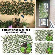 Summary notes:to ensure the proper edging of the existing fence, cut the receivers off the top side of panels. Qinai Trellis Fence Panels Expanding Trellis Fence Retractable Fence With Artificial Ivy Leaves Fence Uv Protected Privacy Screen For Outdoor Indoor Use Backyard Home Decor Greenery Walls Patio Lawn Garden Outdoor