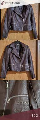 A N A Brown Faux Leather Jacket Brown Faux Leather Jacket Leather Jacket Faux Leather Jackets