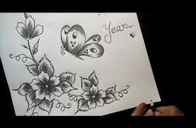 How To Make Greeting Card With Pencil Sketch Version 2 Youtube Birthday Card Drawing Birthday Card Design How To Make Greetings