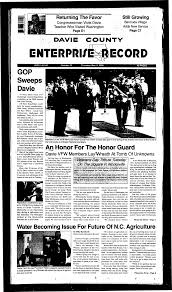 DAVIE COUNTY GOP Sweeps Davie An Honor For The Honor Guard Water Becoming  Issue For Future Of N.C. Agriculture