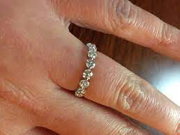 Floating Eternity Band Engagement Ring Wedding Band Wedding Ring Bands Eternity Band Engagement Ring