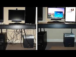 Solve The Problem Of Accumulation Of Wires Under The Desk Youtube