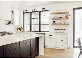 Not sure where to put one in your. Height Of Floating Kitchen Shelves Bigger Than The Three Of Us