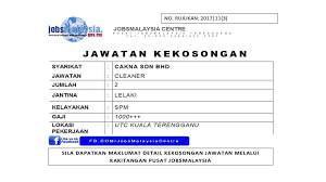 Iklan jawatan kosong bsn ( bank simpanan nasional ). Jawatan Kosong Kemaman Facebook