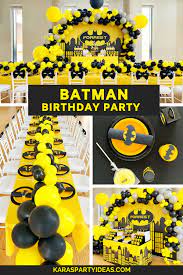 I love to come up with silly party foods and themed party ideas. Kara S Party Ideas Batman Birthday Party Kara S Party Ideas