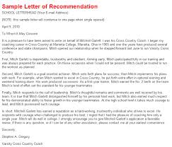 Source Www Nfhs Org Letter Of Recommendation Reference Letter For Student Lettering