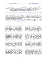 Speaker has an accent from lanarkshire, scotland. Pdf Speak Correct A Computer Aided Pronunciation Training System For Native Arabic Learners Of English