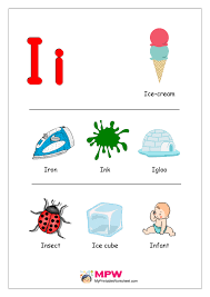 Things that start with i for preschool. Things That Start With I Alphabets Printable Worksheet For I Alphabets Preschool Alphabet Learning Printable Preschool Worksheets Alphabet Preschool