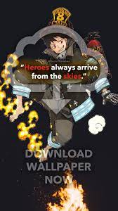 7 Powerful Fire Force Quotes Hq Images Qta Anime Wallpaper Anime Shinra Kusakabe
