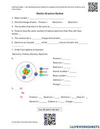 Chapter 5 early atomic theory and structure solutions to review questions 1. Atomic Structure Review Activity Worksheet