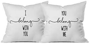 Oh Susannah I Belong With You You Belong With Me 18x18 Inch Throw Pillow Cover Read More At The Image Link Note Throw Pillows Pillows Throw Pillow Covers