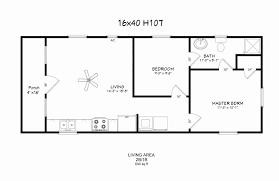 +what is the square footaga os a 16x40 building. 16x40 2 Bedroom House Plans Novocom Top