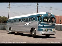 Image result for Silver 1990 Greyhound Bus