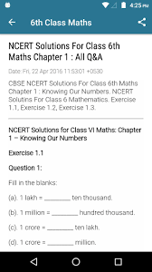 Primary mathematics 2 learning mathematics a 21st century necessity learning mathematics is a key fundamental in every education system that aims to prepare its citizens for a pdf mathematics education in singapore an insider s perspective. Class 6 Maths Solution Ncert For Android Apk Download