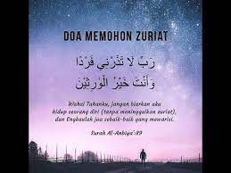 Kurniakan daku dari sisimu zuriat keturunan yang baik, sesungguhnya. Doa Mohon Dikurniakan Anak Zuriat Doa Nabi Zakaria Youtube