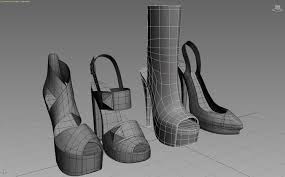 Women Shoes 3d Model Max 4 Women Shoes 3d Model Shoes